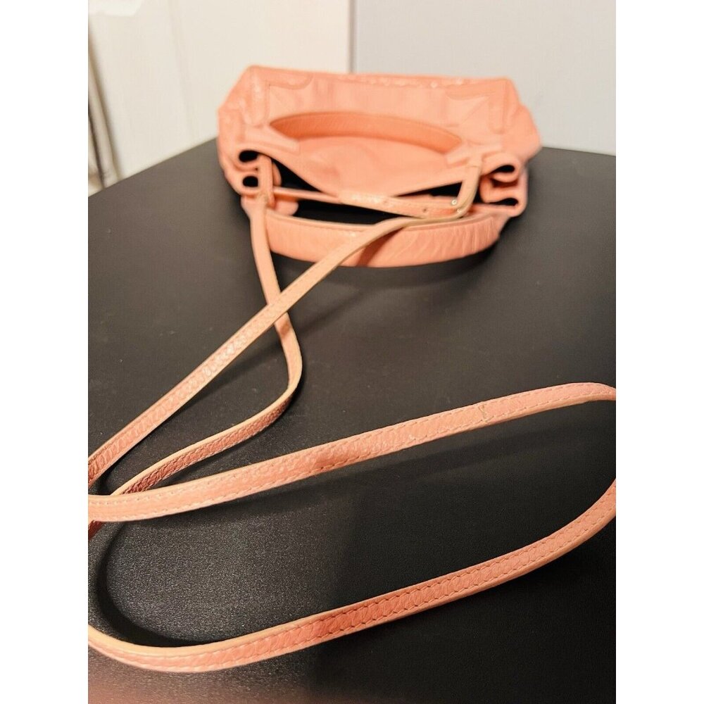 Balenciaga Navy Cabas Small Pink Leather Tote Bag Crossbody - Picture 10 of 11